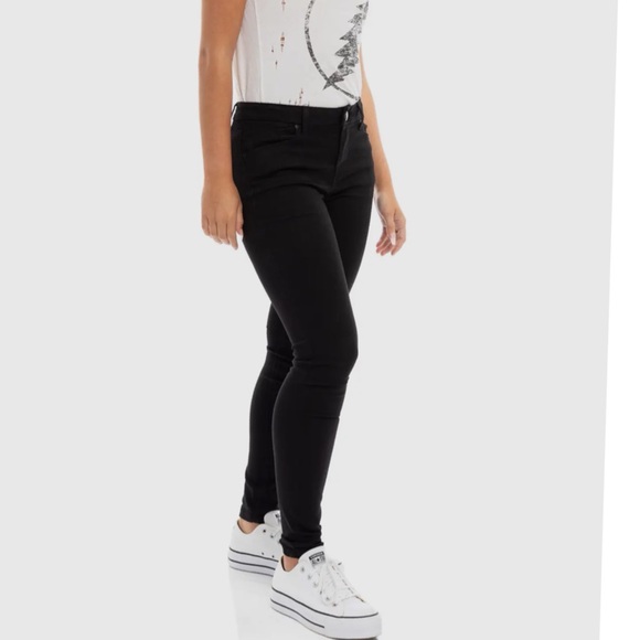 1822 Denim Denim - 1822 Denim Black Mid-Rise Skinny
